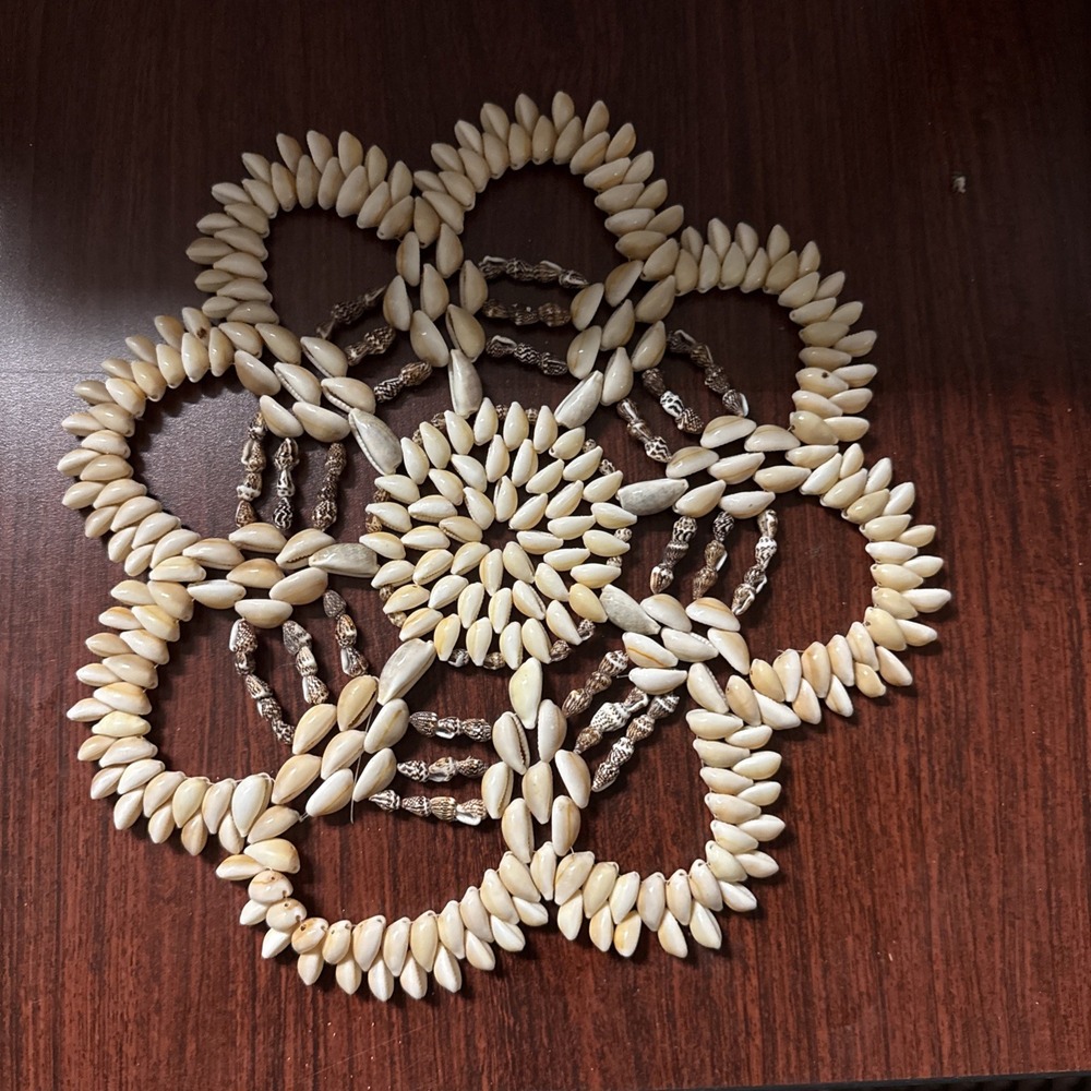 Vintage Shell, Seashell, Vase Stand, Flower Decoration,‎ Pot Holder - Hawaiian